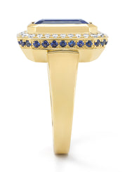 Geelgouden ring, 5.01 ct tanzaniet, Gallery