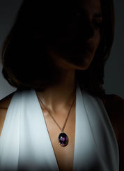 Roségouden collier, 39,25 ct amethist, Gallery