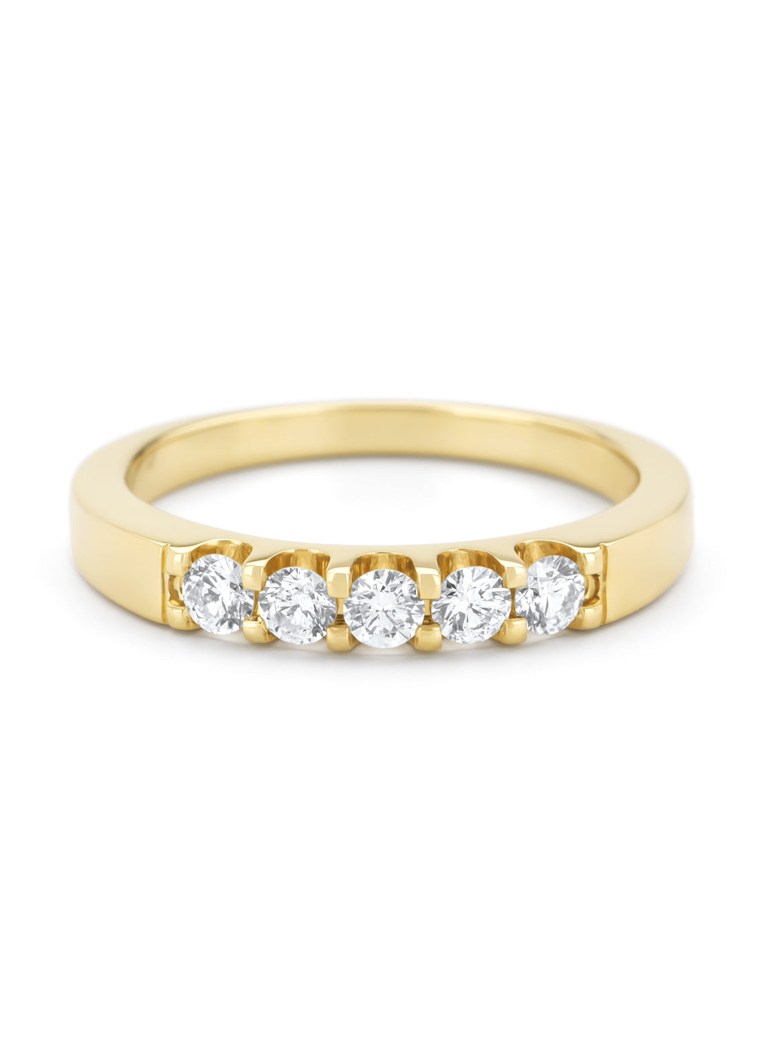 Geelgouden ring, 0.35 ct diamant, Wedding