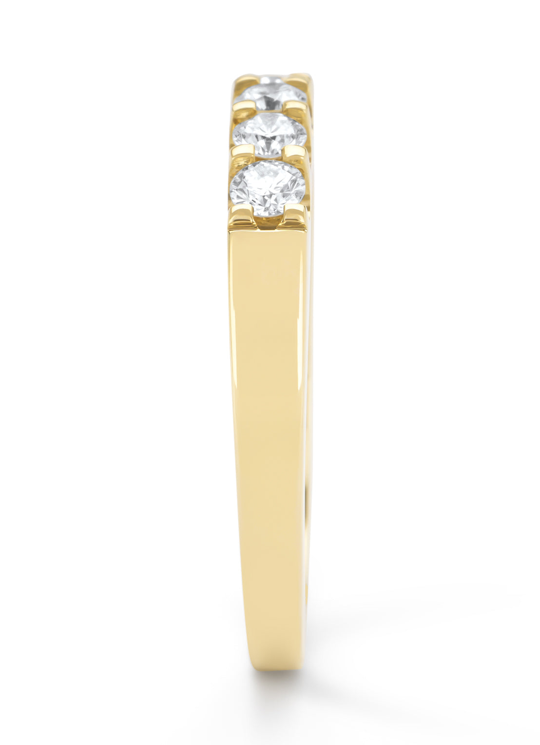 Yellow gold ring, 0.35 ct diamond, Wedding