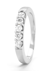 White gold ring, 0.35 ct diamond, wedding