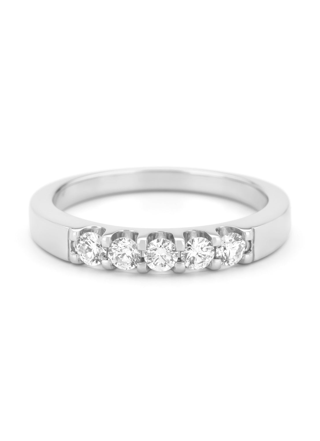 White gold ring, 0.35 ct diamond, Wedding