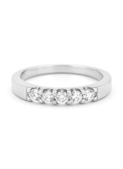 Witgouden ring, 0.35 ct diamant, Wedding