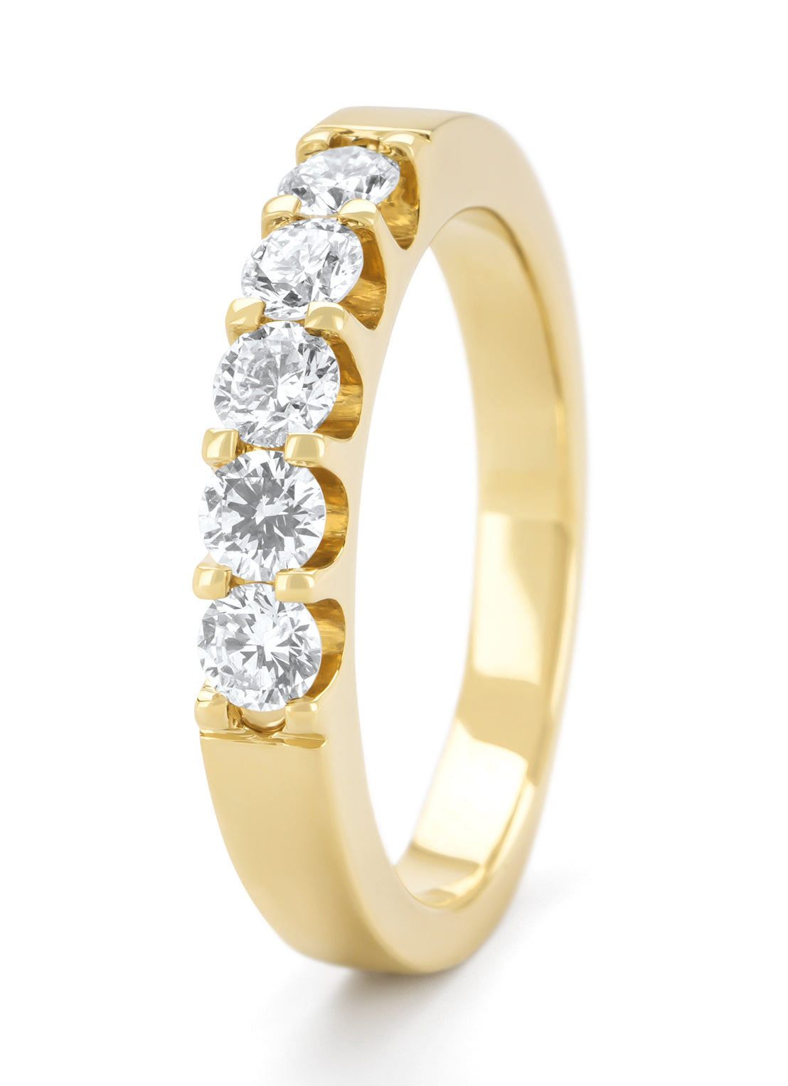 Geelgouden ring, 0.55 ct diamant, Wedding