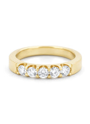 Geelgouden ring, 0.55 ct diamant, Wedding