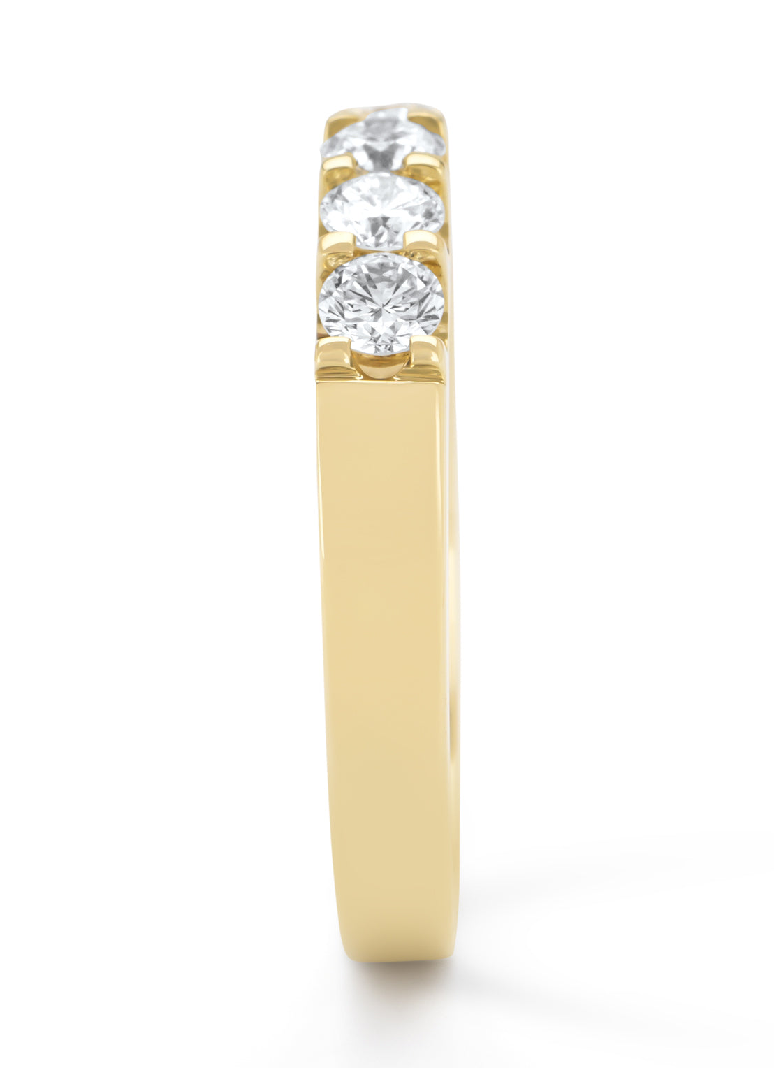 Yellow gold ring, 0.55 ct diamond, Wedding