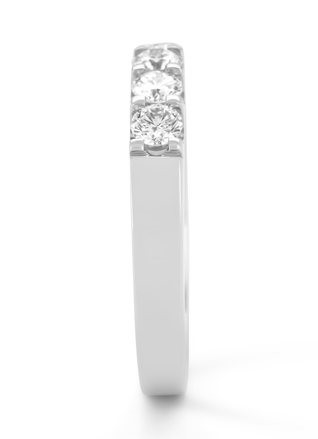 White gold ring, 0.55 ct diamond, wedding