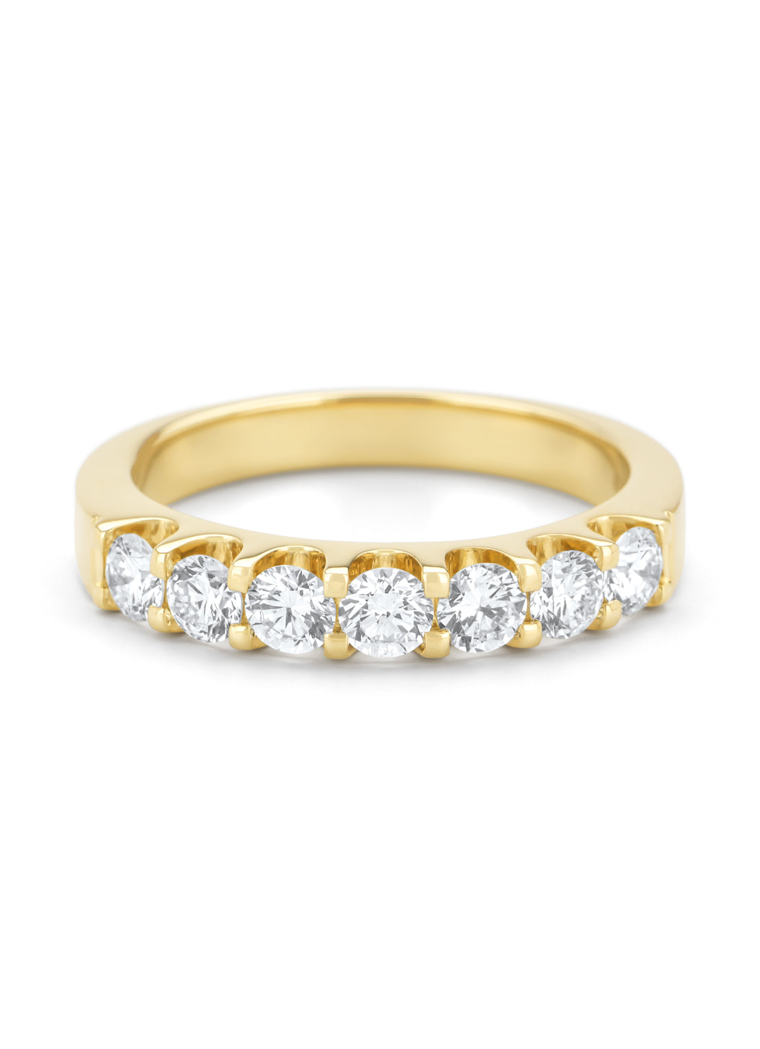 Yellow gold ring, 0.77 ct diamond, Wedding
