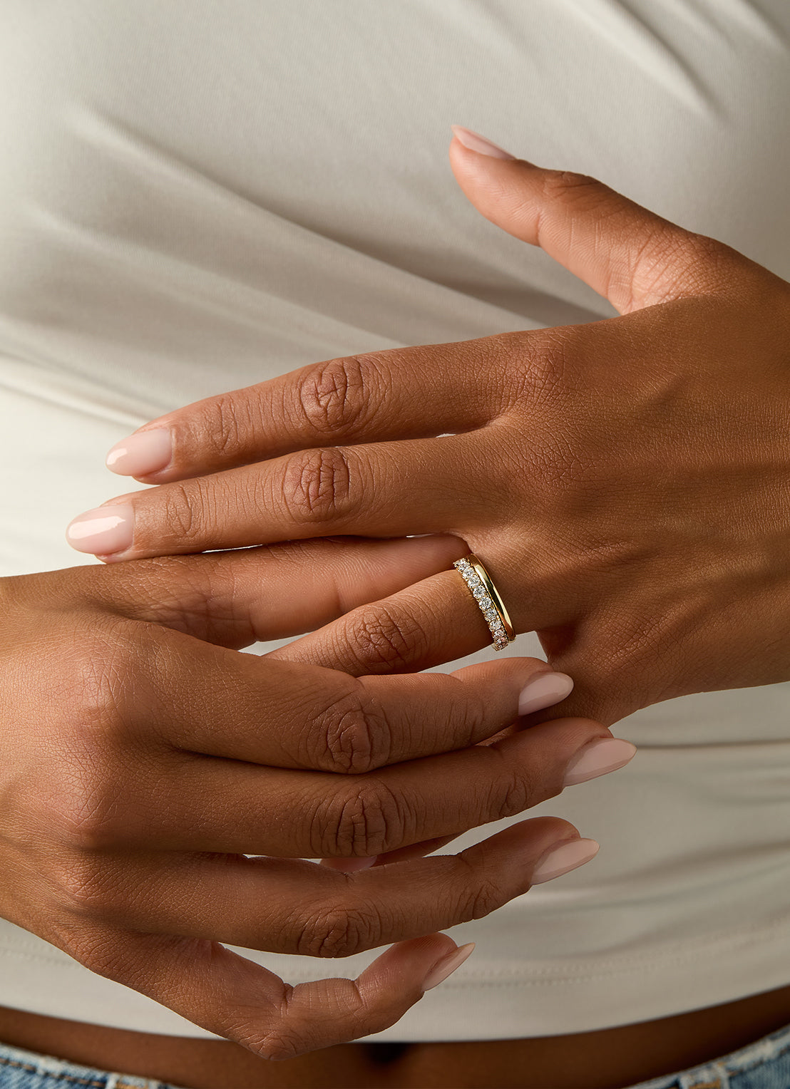 Yellow gold ring wedding