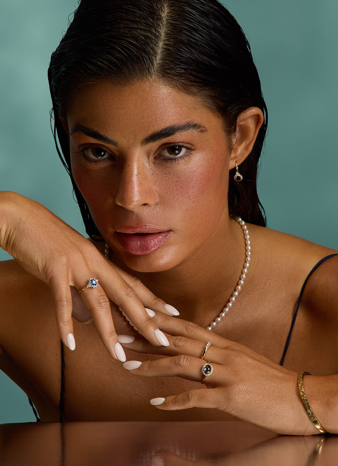 Geelgouden armband, 0.10 ct diamant, Timeless Treasures