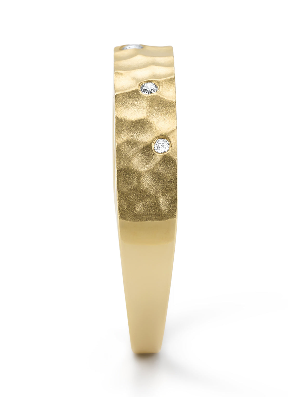 Yellow gold ring, 0.05 ct diamond, timeless treasures