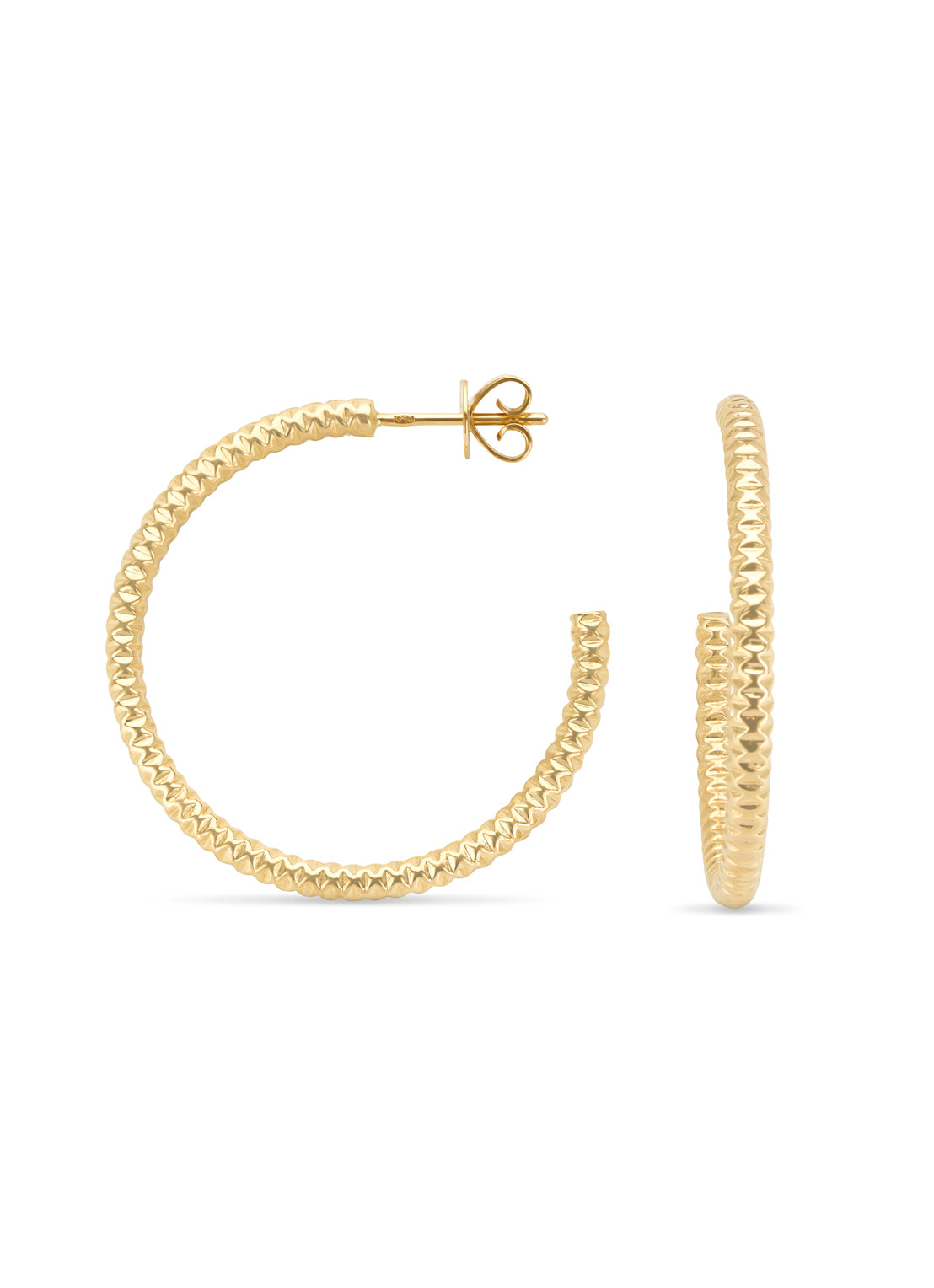 Geelgouden massieve oorsieraden Timeless Treasures