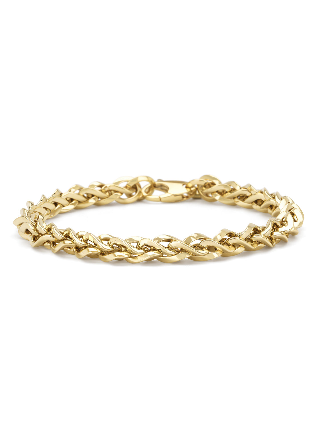 Geelgouden schakelarmband Timeless Treasures 18 cm