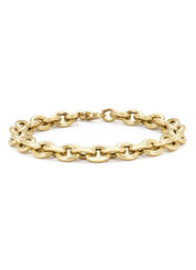 Geelgouden schakelarmband Timeless Treasures 18 cm