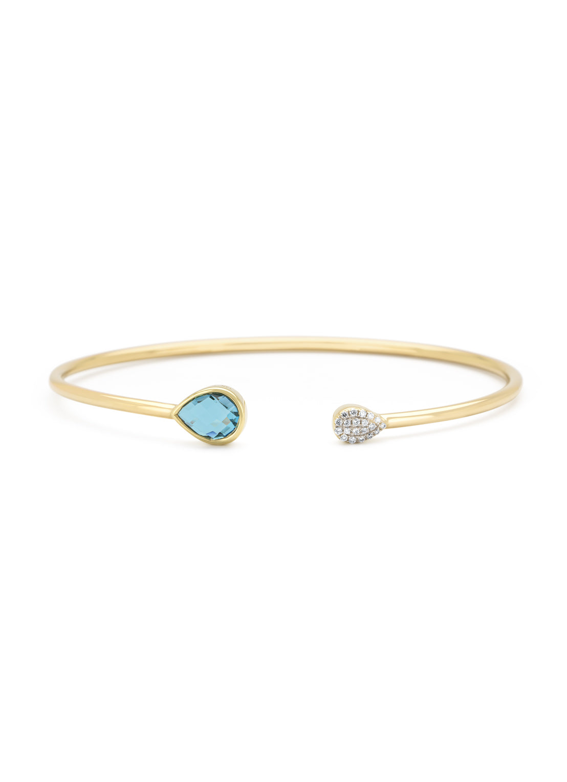 Geelgouden armband, 1.50 ct topaas, La Dolce Vita