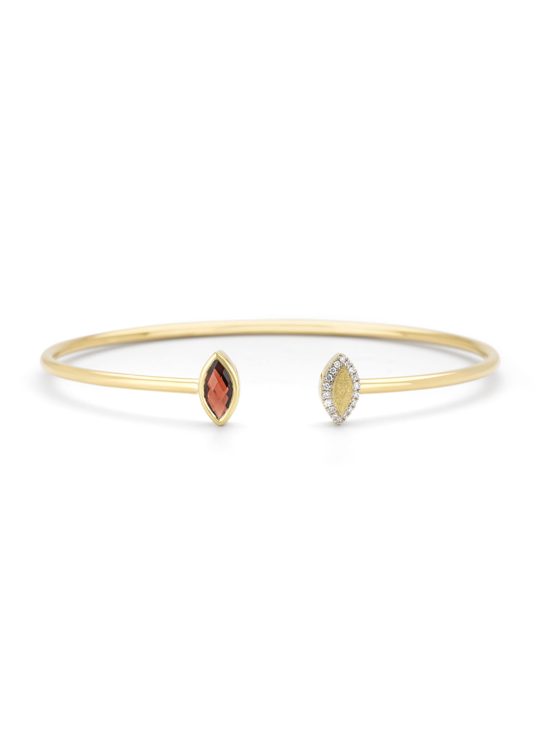 Geelgouden armband, 0.67 ct granaat, La Dolce Vita