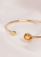 Geelgouden armband, 0.94 ct citrien, La Dolce Vita