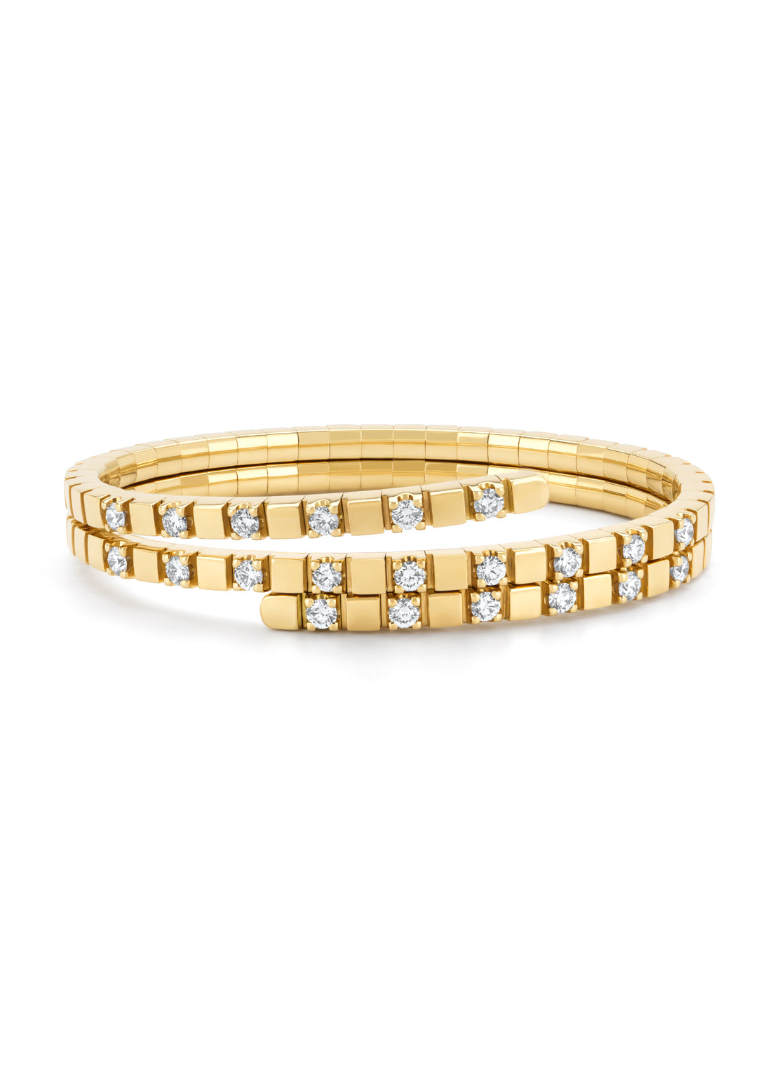 Yellow gold bracelet, 1.50 ct diamond, Gallery