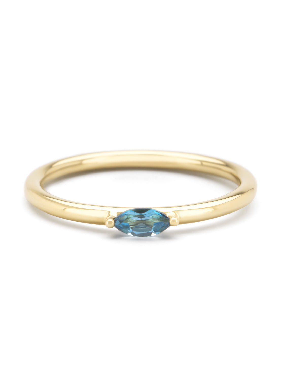 Geelgouden ring, 0.16 ct topaas, Joy