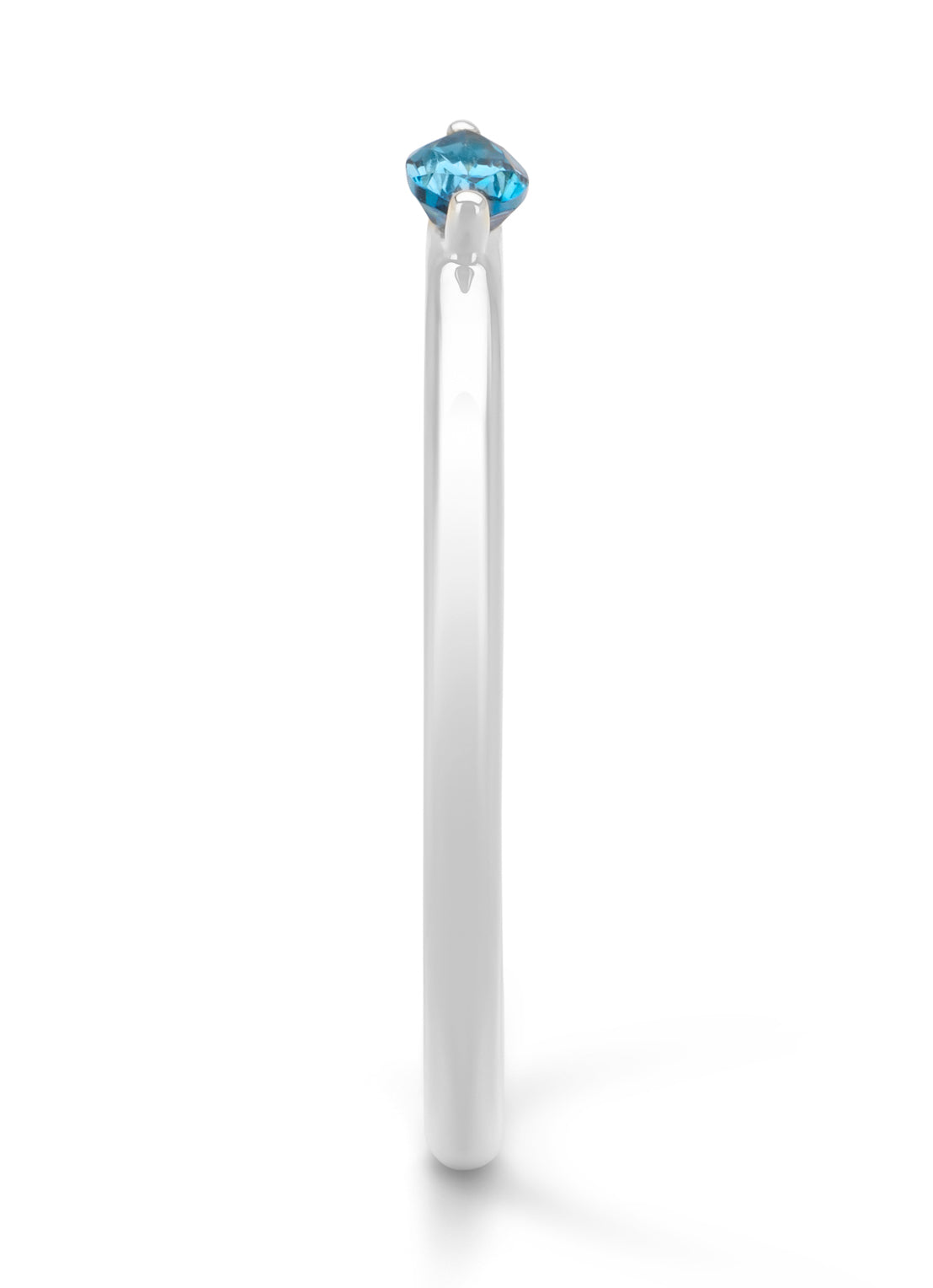 White gold ring, 0.16 CT Topaz, Joy