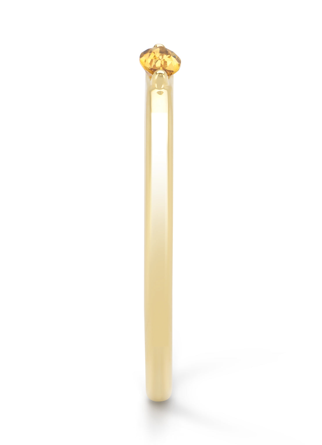 Yellow gold ring, 0.12 ct Citrien, Joy