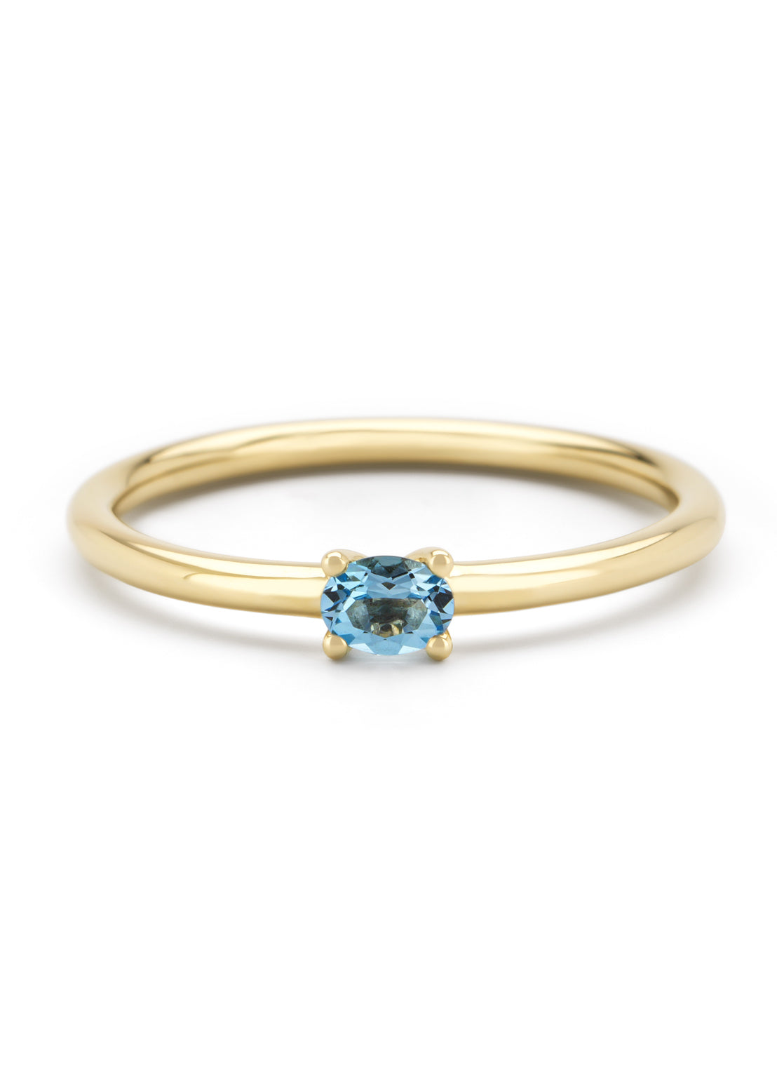 Geelgouden ring, 0.20 ct topaas, Joy