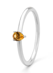 White gold ring, 0.14 CT Citrien, Joy
