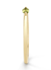 Geelgouden ring, 0.17 ct peridoot, Joy
