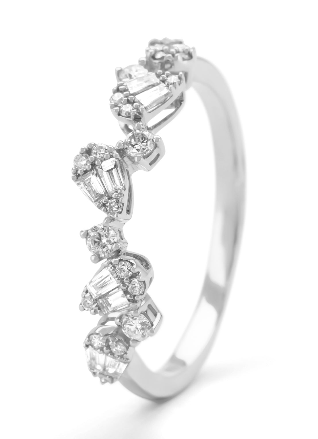 White gold ring, 0.37 CT Diamant, Petite Romance