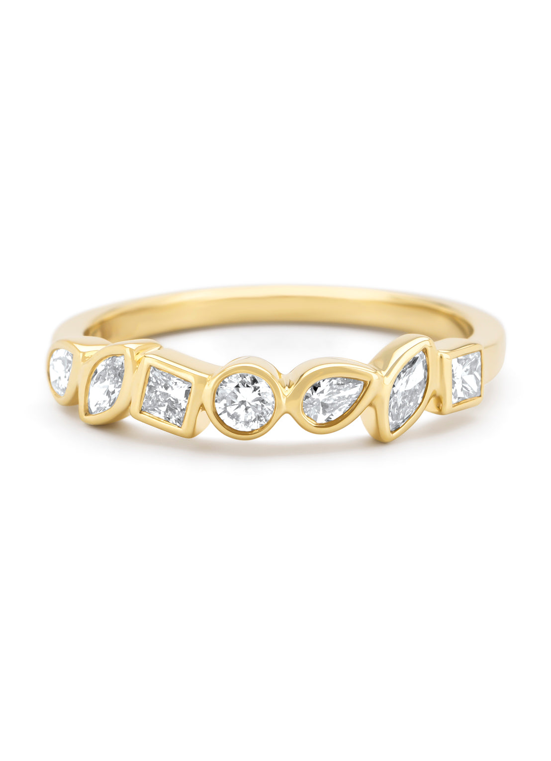 Geelgouden ring, 0.45 ct diamant, Petite Romance