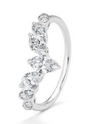 Witgouden ring, 0.92 ct diamant, Gallery