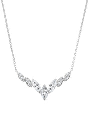 Witgouden collier, 0.95 ct diamant, Gallery