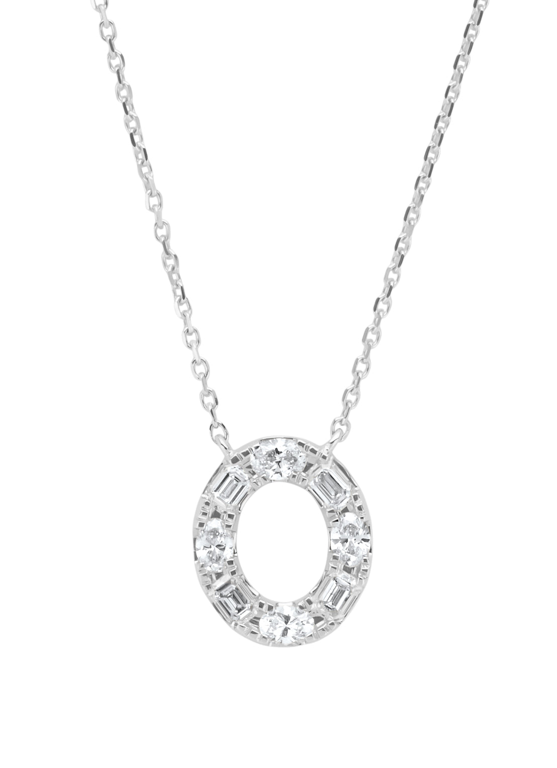 White gold necklace, 0.66 ct diamond, Gallery
