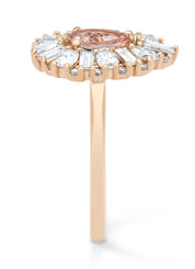 Roségouden Ring, 0.56 CT Morganite, Gallery