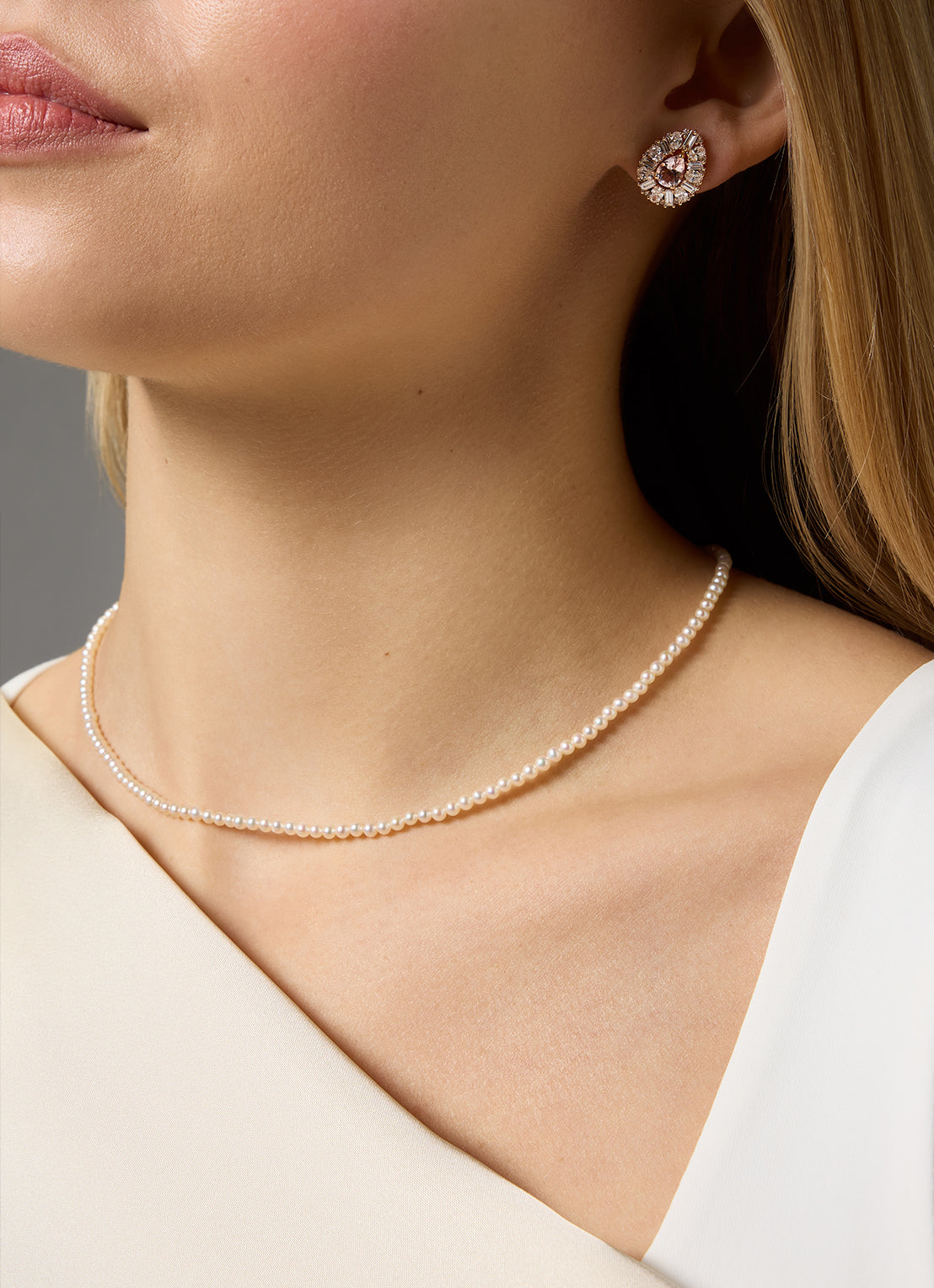 Roségouden oorsieraden, 1.12 ct morganiet, Gallery
