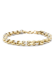 Golden bracelet Timeless Treasures 18 cm