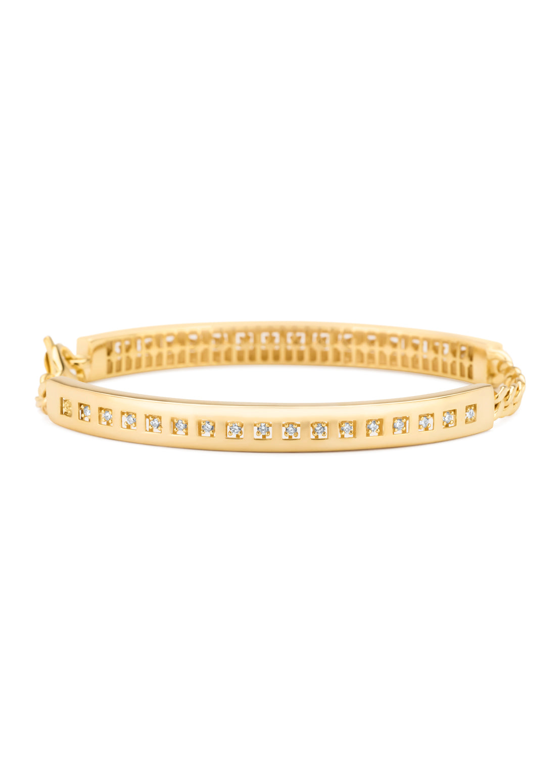 Yellow gold bracelet, 0.51 ct diamond, timeless treasures