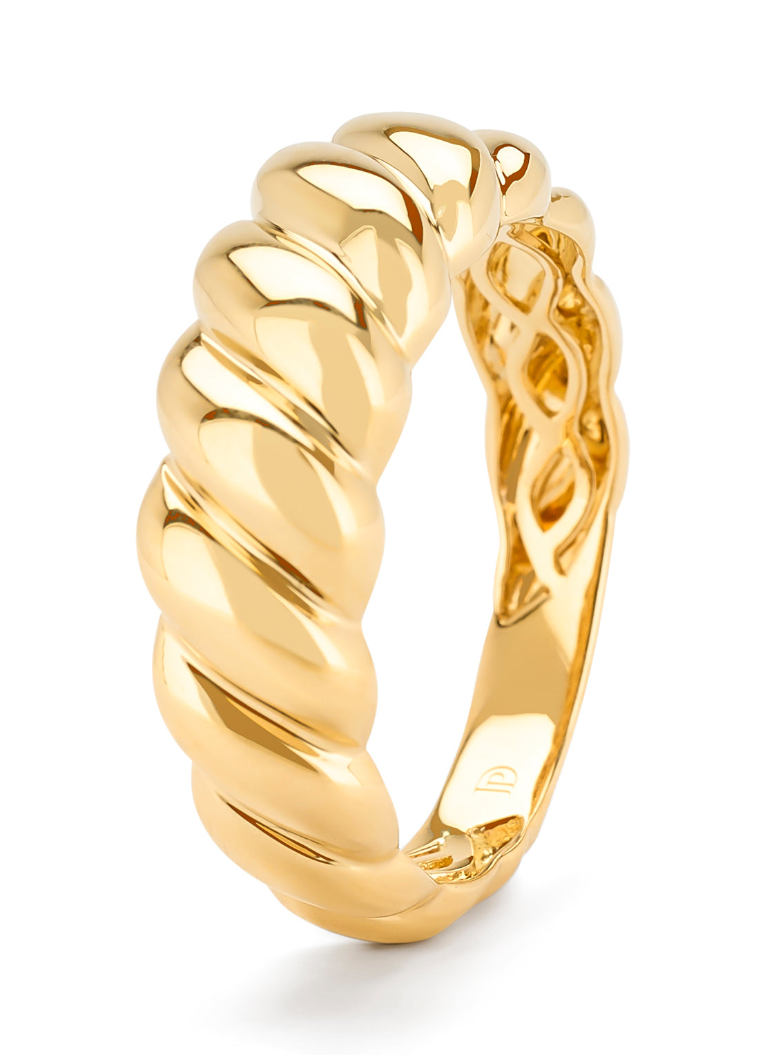 Yellow gold ring timeless treasures