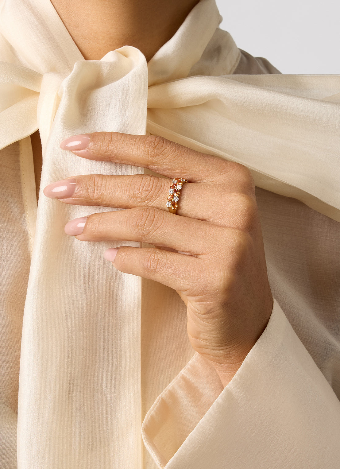 Geelgouden ring, 1.65 ct oranje saffier ( bew, Eden