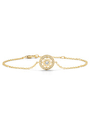 Birthstones Yellow gold bracelet Diamant (April)