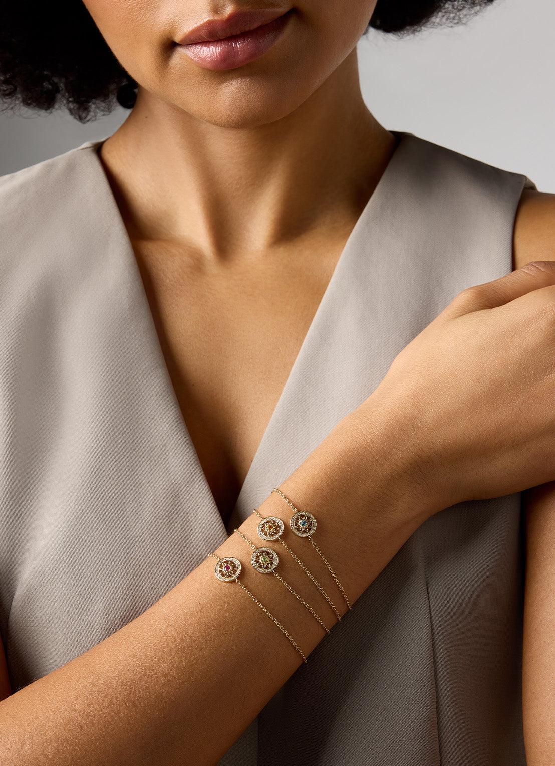 Birthstones yellow gold bracelet citrine (November)