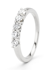 Witgouden ring, 0.45 ct diamant, Alliance