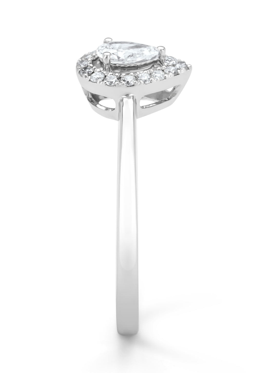 Witgouden ring, 0.26 ct diamant, Petite Romance