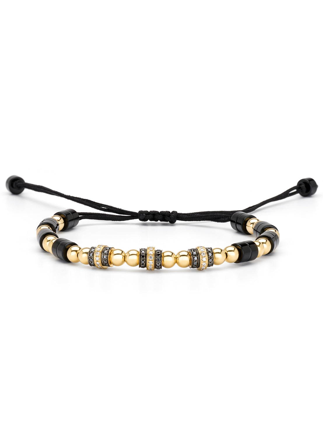 Geelgouden armband, 10.36 ct onyx, Ensemble