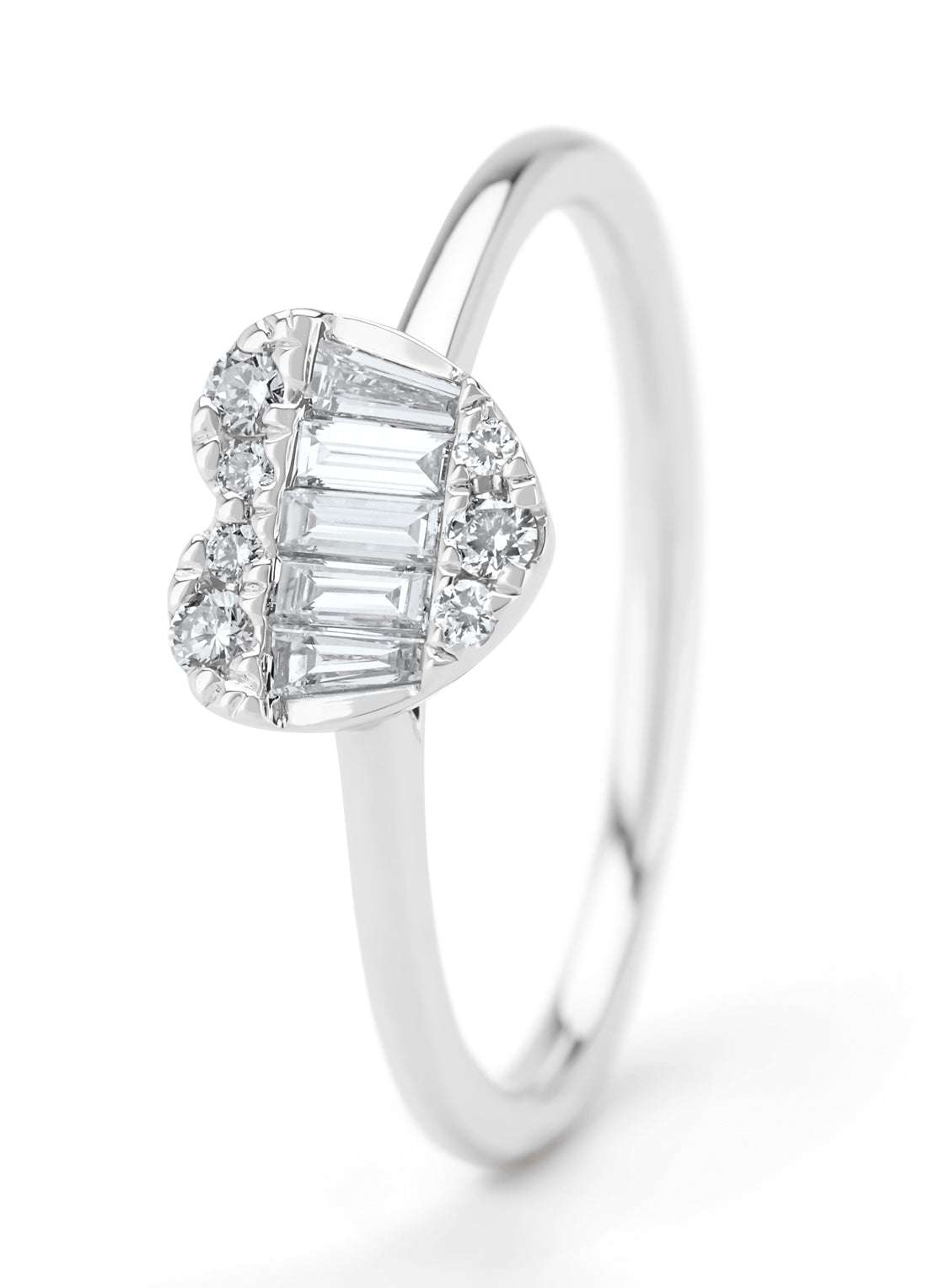 Witgouden ring, 0.29 ct diamant, Gallery