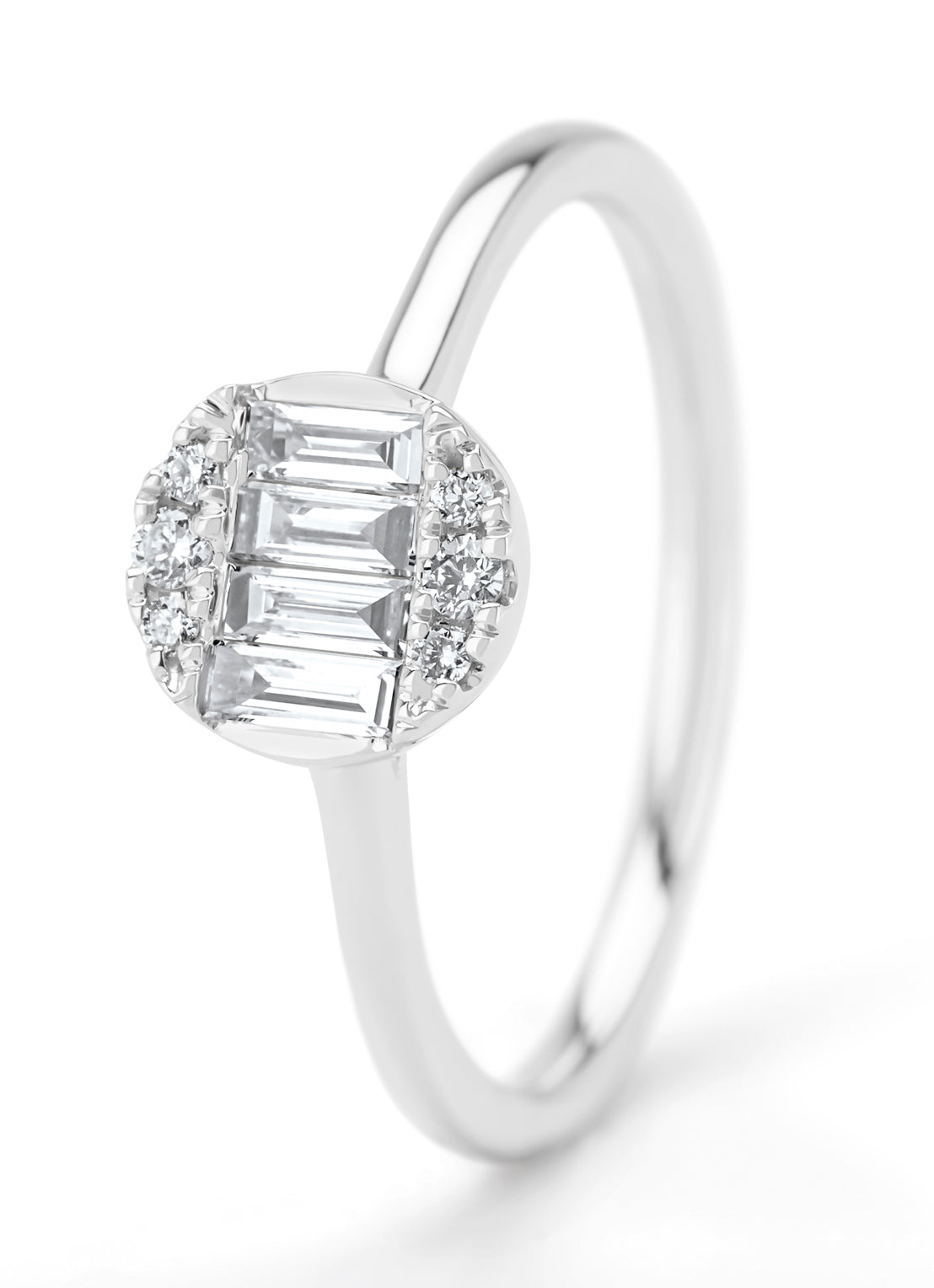 White gold ring, 0.31 ct diamond, Gallery