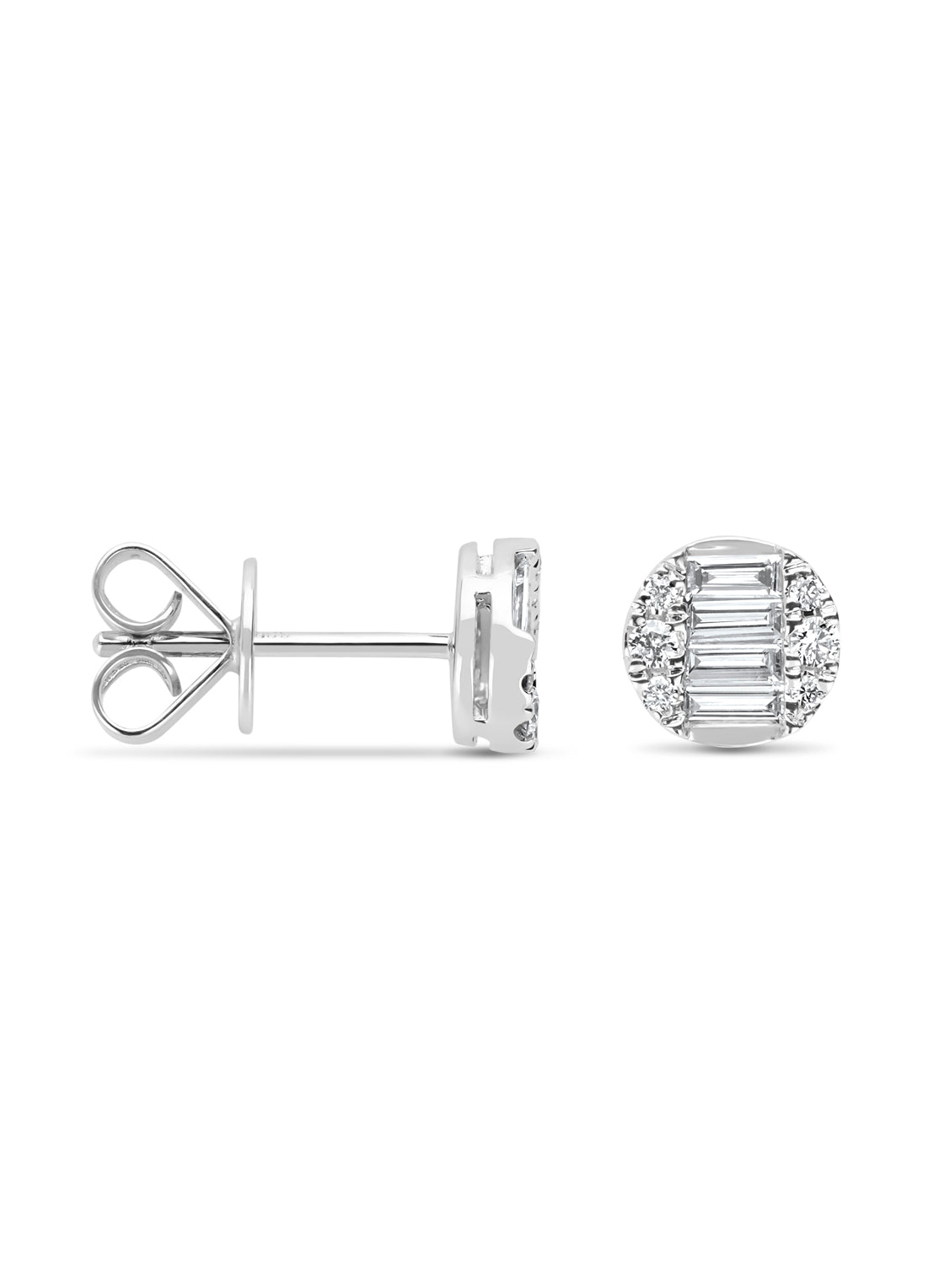 White gold ear jewelry, 0.36 ct diamond, gallery