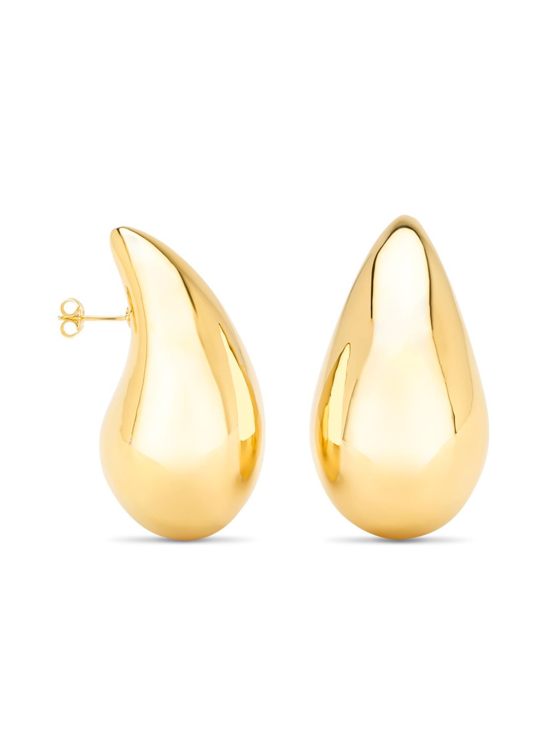 Yellow gold 'Teardrop' earrings Marigold