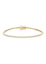 Yellow gold bracelet, 0.25 ct diamond, ensemble