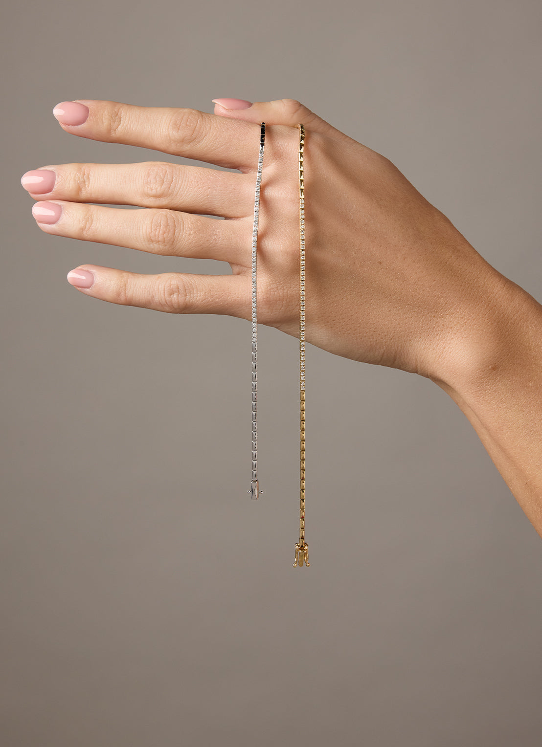 Geelgouden armband, 0.25 ct diamant, Ensemble